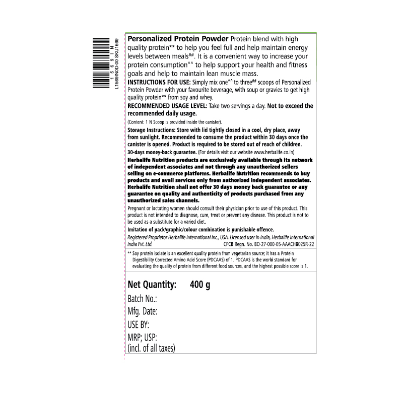 Personalized Protein Powder 400 g - Image 3