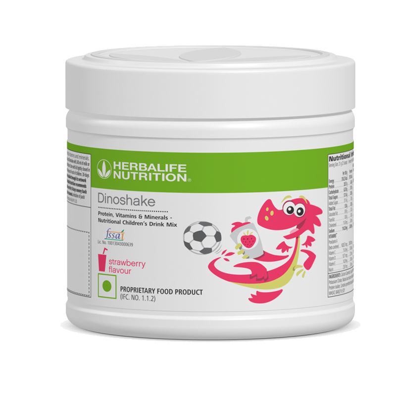 Dinoshake nutritional children’s drink mix - Strawberry flavour
